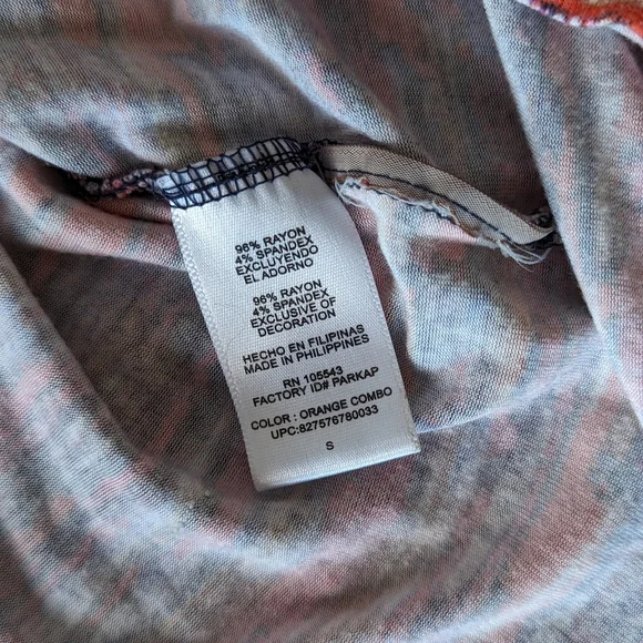 Daisy Fuentes Women's Mini Dress Size Small Multicolor Short Sleeve Pullover - Picture 8 of 9